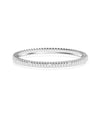 Diamond Station Fluted Bangle - 79e | Everyday 14K Gold Jewelry