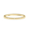 Diamond Station Fluted Bangle - 79e | Everyday 14K Gold Jewelry
