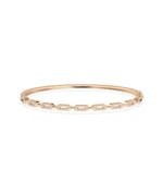 Diamond Link Bangle - 79e | Everyday 14K Gold Jewelry