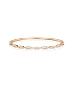 Diamond Pave Link Bangle - 79e | Everyday 14K Gold Jewelry