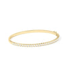 Emerald Cut Diamond Straight Link Bangle - 79e | Everyday 14K Gold Jewelry