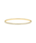 Emerald-Cut Diamond Straight Link Bangle