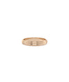 Rose gold Fluted Step Gold Band Ring with architectural fluting and geometric steps