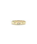 Bezel Set Stone Band Ring