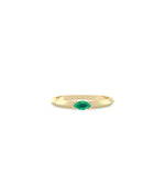 Birthstone Solitaire Band Ring - 79e | Everyday 14K Gold Jewelry