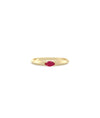Birthstone Solitaire Band Ring - 79e | Everyday 14K Gold Jewelry