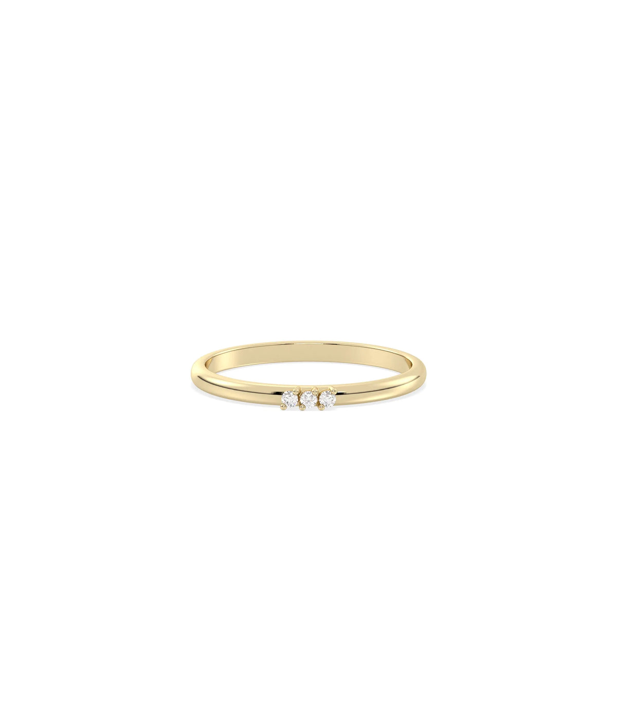 3 Stone Birthstone Ring - 79e | Everyday 14K Gold Jewelry