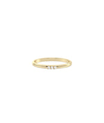 3 Stone Birthstone Ring - 79e | Everyday 14K Gold Jewelry