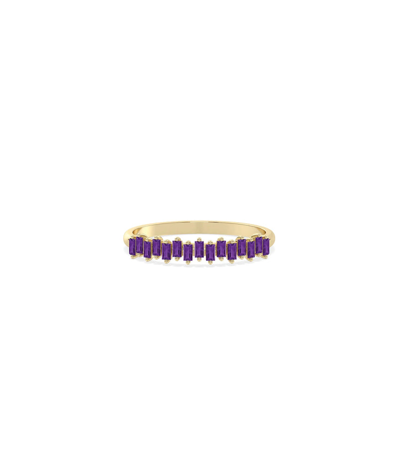 Birthstone Baguette Band Ring - 79e | Everyday 14K Gold Jewelry