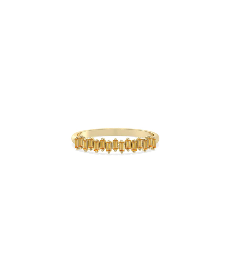 Birthstone Baguette Band Ring - 79e | Everyday 14K Gold Jewelry