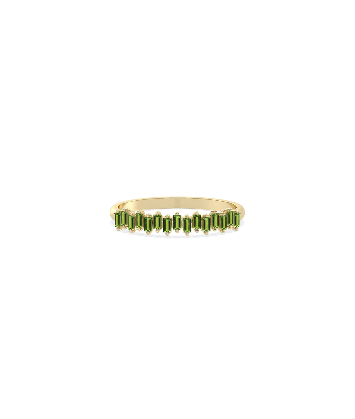 Birthstone Baguette Band Ring - 79e | Everyday 14K Gold Jewelry