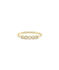 Five Stone Bezel Set Ring