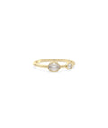 Two Stone Bezel Accent Ring