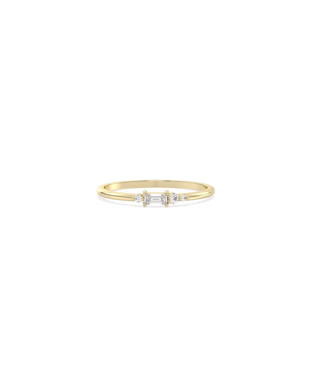 Birthstone Baguette Band Ring - 79e | Everyday 14K Gold Jewelry