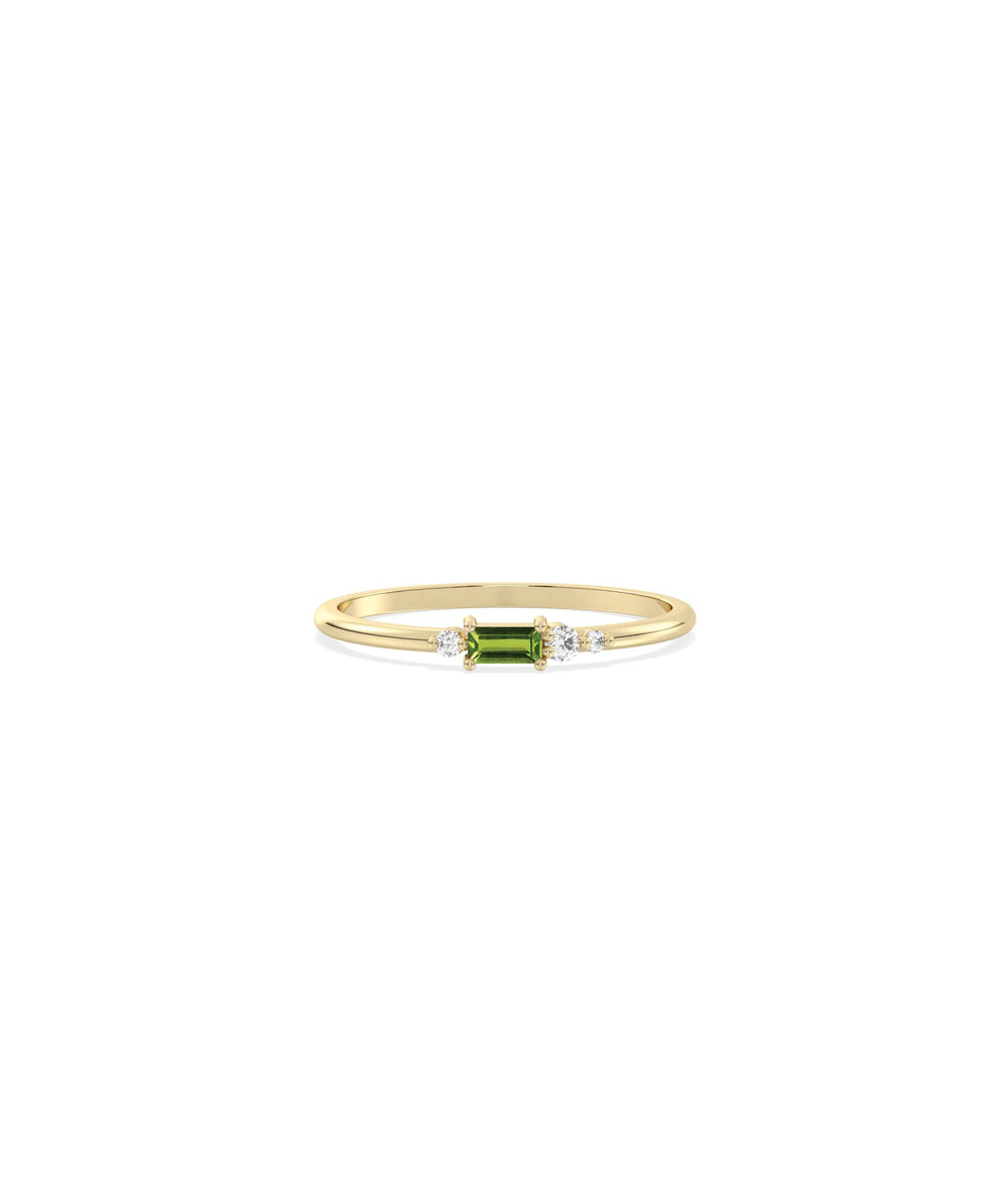 Birthstone Baguette Band Ring - 79e | Everyday 14K Gold Jewelry