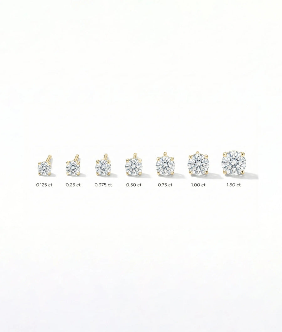 Classic Diamond Stud Earrings