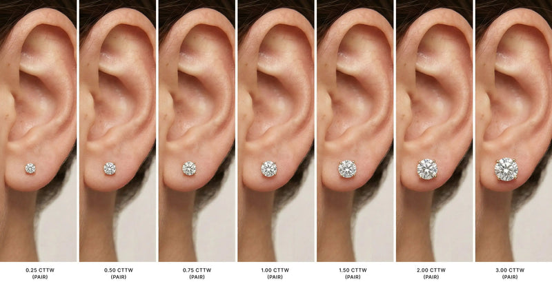 Classic Diamond Stud Earrings
