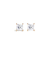 Classic Princess Cut Diamond Stud Earrings