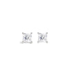 Classic Princess Cut Diamond Stud Earrings