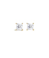 Classic Princess Cut Diamond Stud Earrings