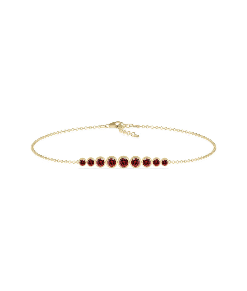 Graduating Birthstone Bracelet - 79e | Everyday 14K Gold Jewelry
