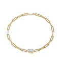 Two Stone Paperclip Bracelet