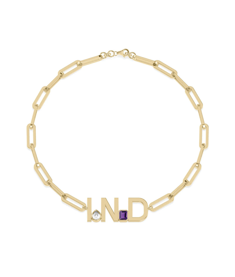 Birthstone Initials Bracelets - 79e | Everyday 14K Gold Jewelry