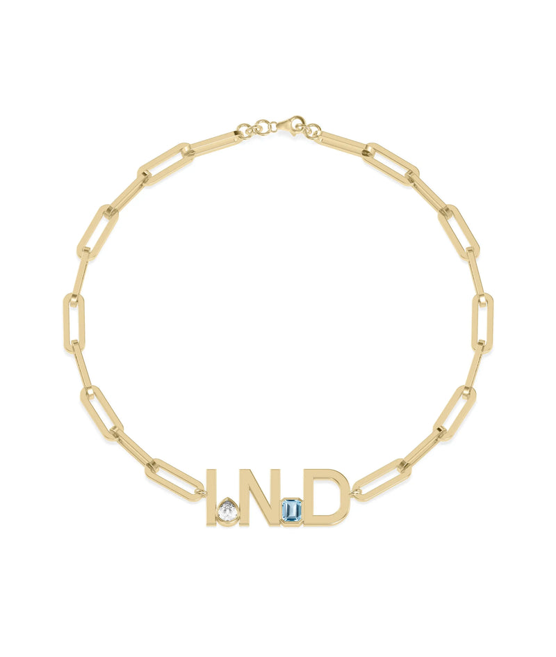 Birthstone Initials Bracelets - 79e | Everyday 14K Gold Jewelry