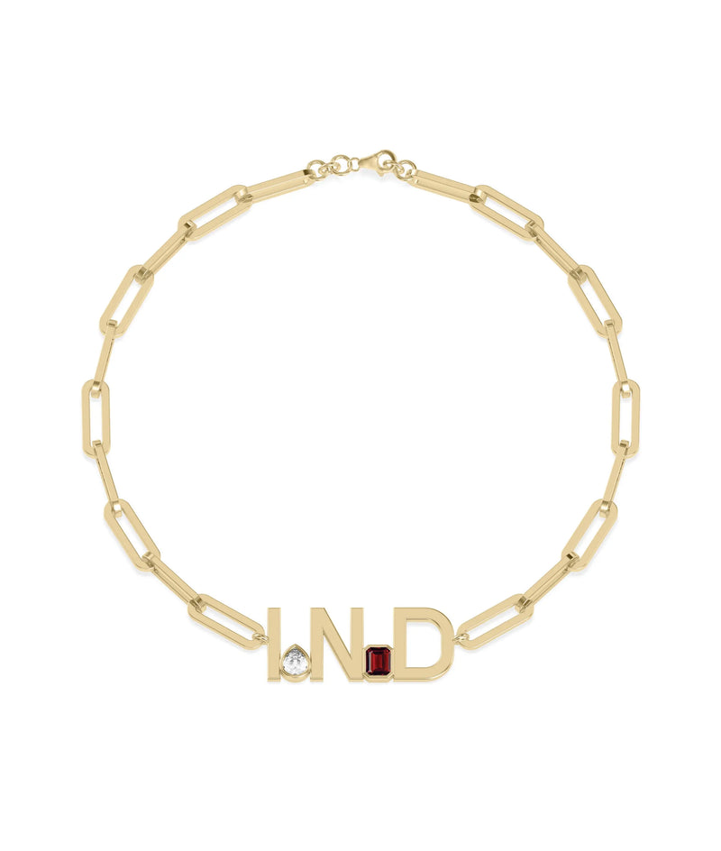 Birthstone Initials Bracelets - 79e | Everyday 14K Gold Jewelry