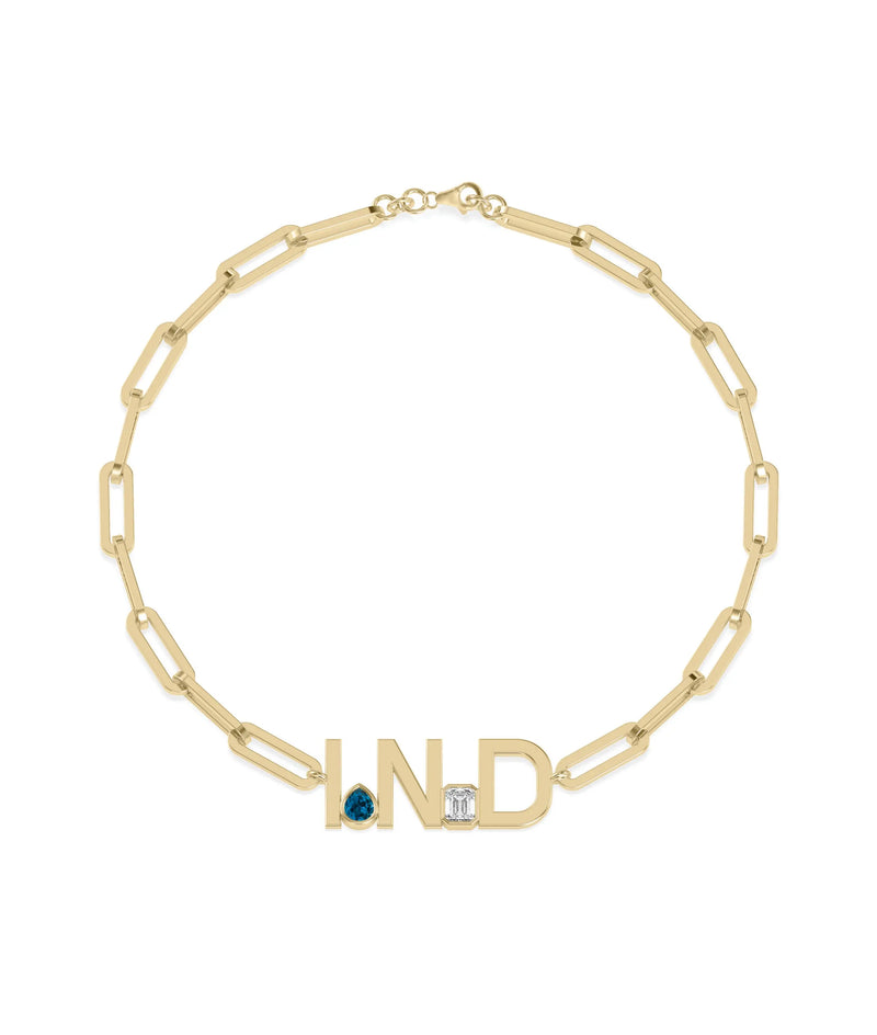 Birthstone Initials Bracelets - 79e | Everyday 14K Gold Jewelry