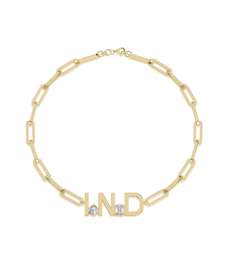 Birthstone Initials Bracelets - 79e | Everyday 14K Gold Jewelry