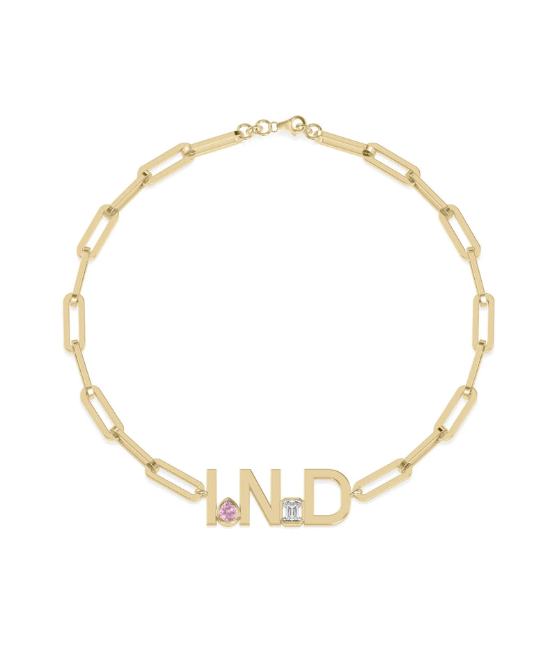 Birthstone Initials Bracelets - 79e | Everyday 14K Gold Jewelry