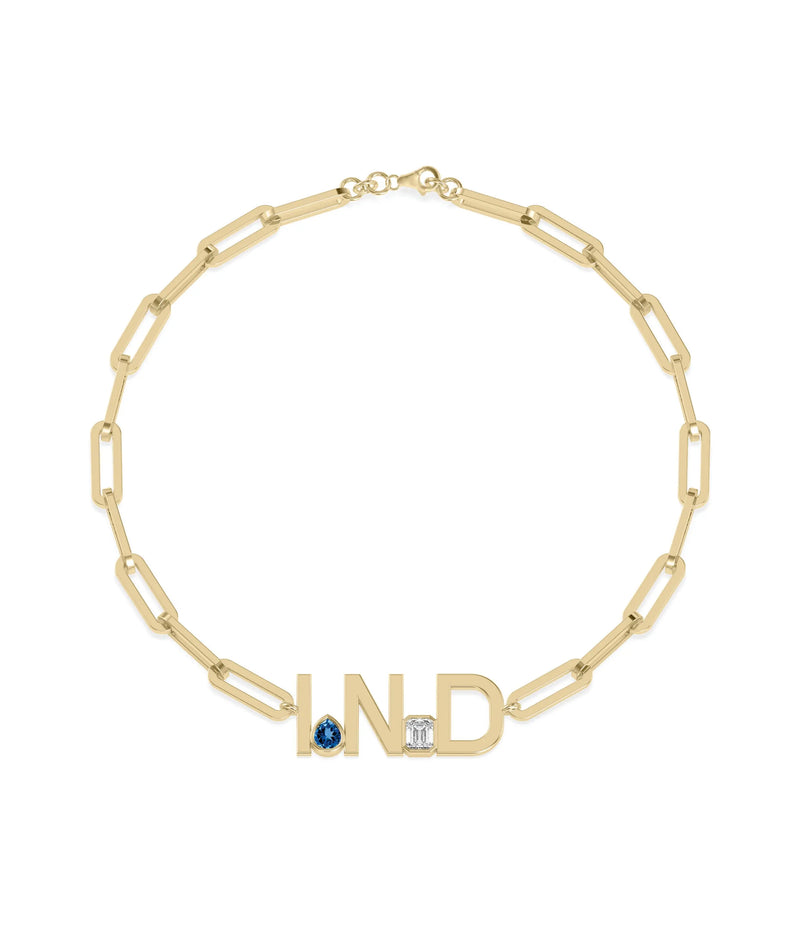 Birthstone Initials Bracelets - 79e | Everyday 14K Gold Jewelry