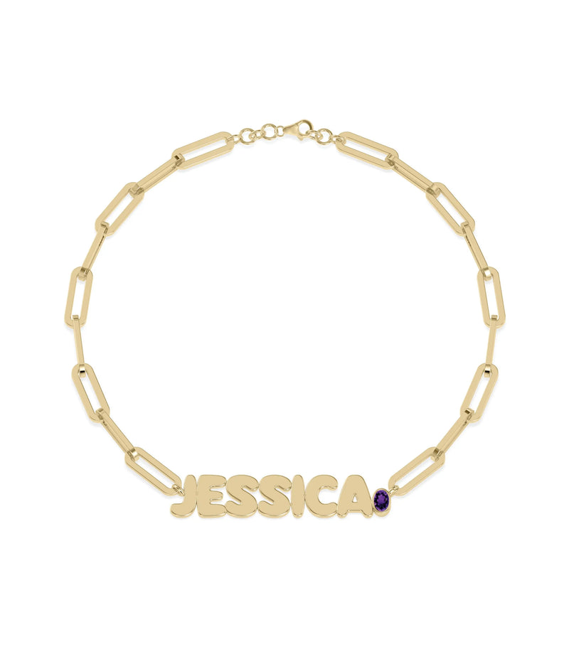 Birthstone Initials Bracelets - 79e | Everyday 14K Gold Jewelry