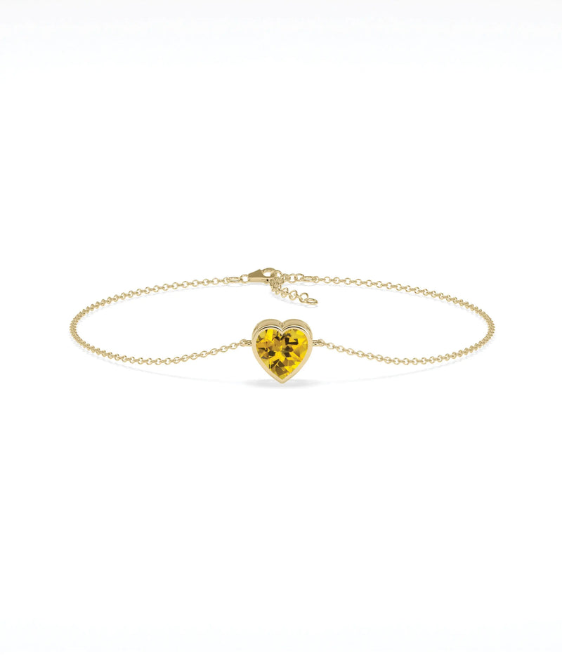 Solitaire Birthstone Bracelet - 79e | Everyday 14K Gold Jewelry