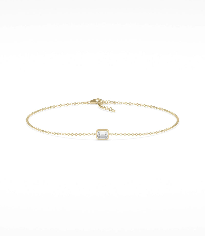 Bezel Set Birthstone Bracelet - 79e | Everyday 14K Gold Jewelry