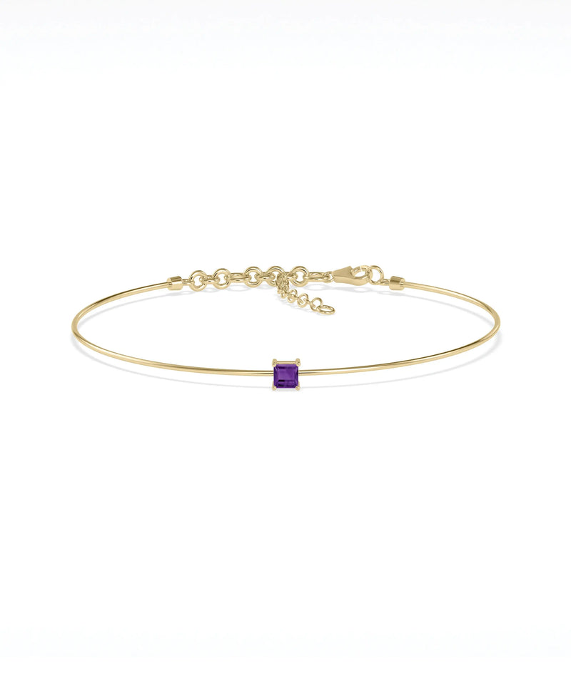 Birthstone Wire Bracelet - 79e | Everyday 14K Gold Jewelry