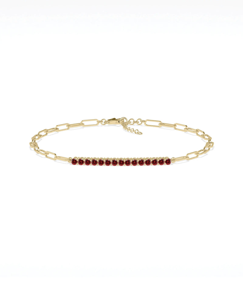 Birthstone Bar Bracelet - 79e | Everyday 14K Gold Jewelry