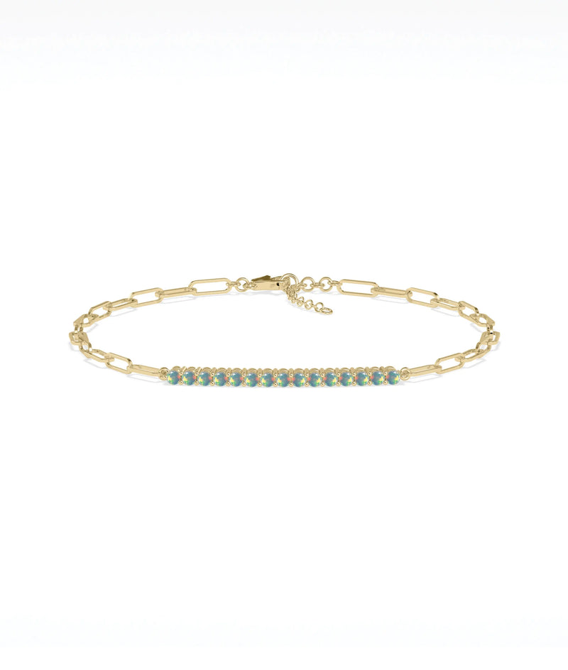 Birthstone Bar Bracelet - 79e | Everyday 14K Gold Jewelry