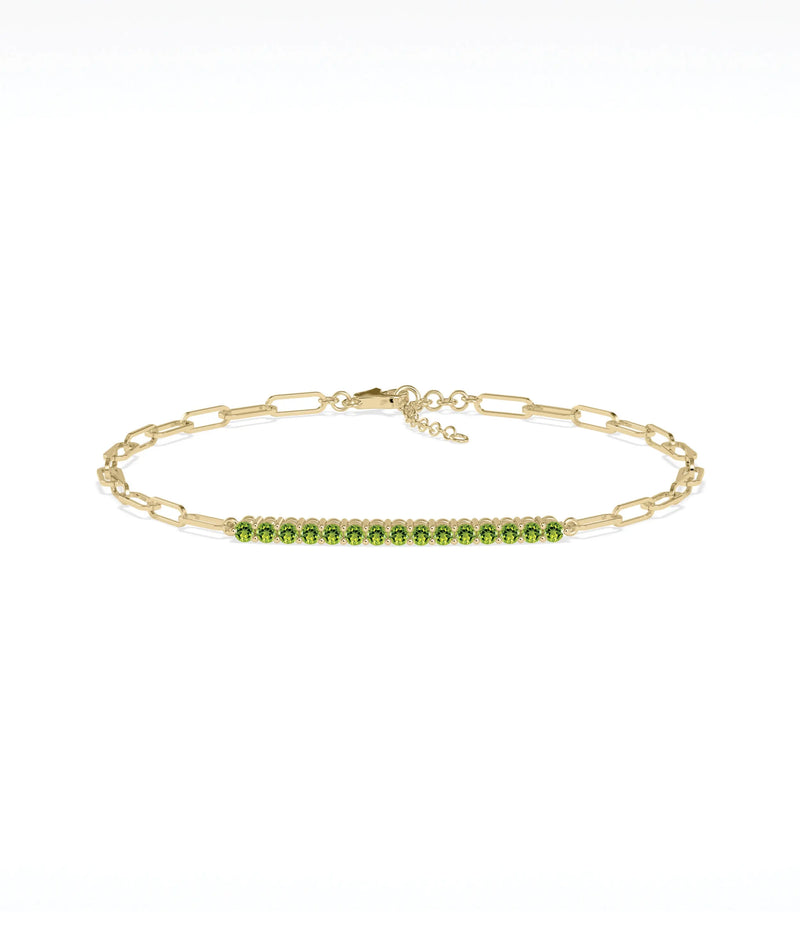 Birthstone Bar Bracelet - 79e | Everyday 14K Gold Jewelry