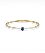 Solitaire Birthstone Diamond Tennis Bracelet - 79e | Everyday 14K Gold Jewelry