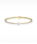 Solitaire Birthstone Diamond Tennis Bracelet - 79e | Everyday 14K Gold Jewelry