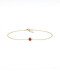 Bezel-Set Cable Bracelet