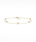 Bezel Set Station Bracelet