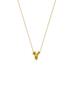 Birthstone and Diamond Cluster Necklace - 79e | Everyday 14K Gold Jewelry