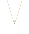 Three Stone Solitaire Necklace
