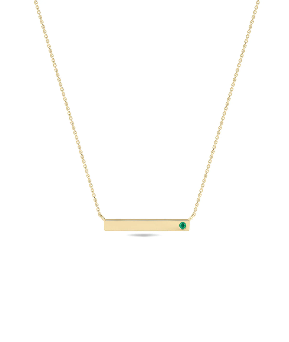 Birthstone Bar Necklace - 79e | Everyday 14K Gold Jewelry
