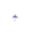 Enamel Umbrella Gold Charm in white gold displaying colorful enamel design