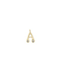 Bubble Initial Diamond Charm