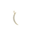 Crescent Diamond Charm yellow gold celestial lunar symbol